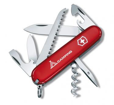 Victorinox švicarski žepni nož Camper, rdeč (1.3613.71)