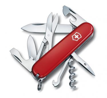 Victorinox švicarski žepni nož Climber, rdeč (1.3703)