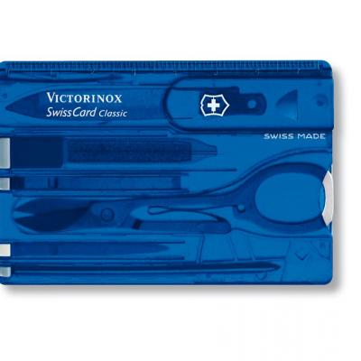 Victorinox SwissCard Classic, transparentno moder (0.7122.T2)