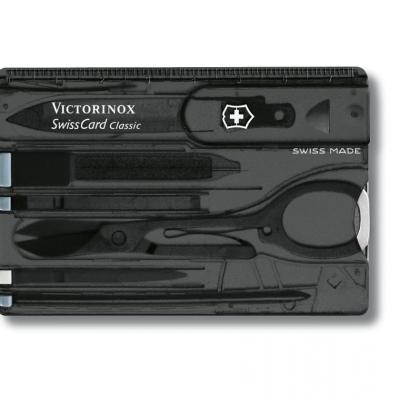 Victorinox SwissCard Classic, transparentno črn (0.7133.T3)