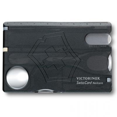 Victorinox SwissCard Nailcare, transparentno črn (0.7240.T3)