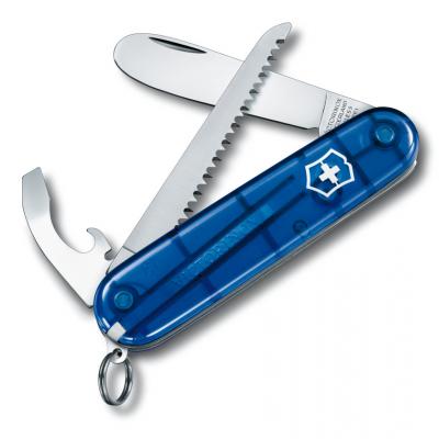 Victorinox švicarski žepni nož My first Victorinox, transparentno moder (0.2373.T2)