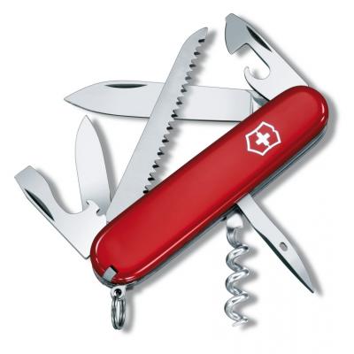 Victorinox švicarski žepni nož Camper, rdeč (1.3613)