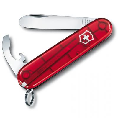 Victorinox švicarski žepni nož My first Victorinox, transparentno rdeč (0.2363.T)