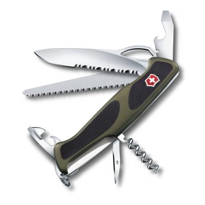 Victorinox švicarski žepni nož Ranger Grip 179 , zelen/črn (0.9563.MWC4)