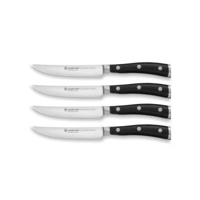 Wüsthof komplet nožev za steak classic ikon, črn (1120360401)