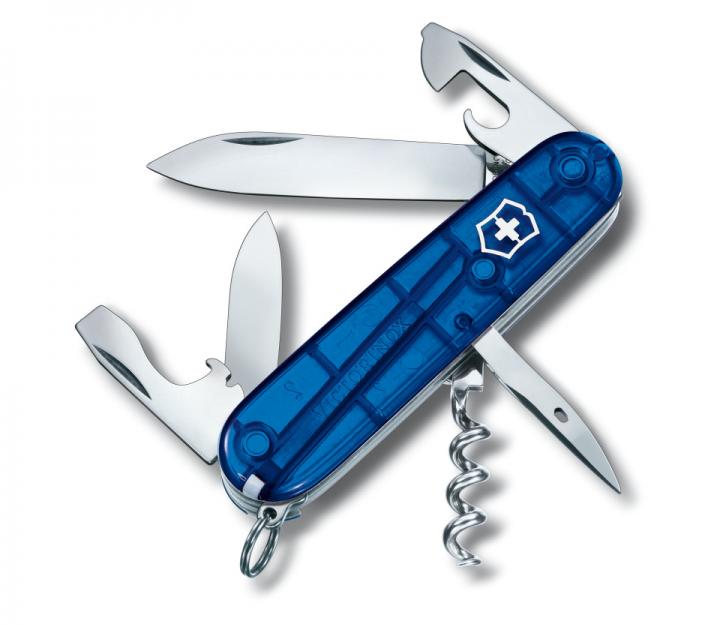 Victorinox švicarski žepni nož Spartan, transparentno moder (1.3603.T2)