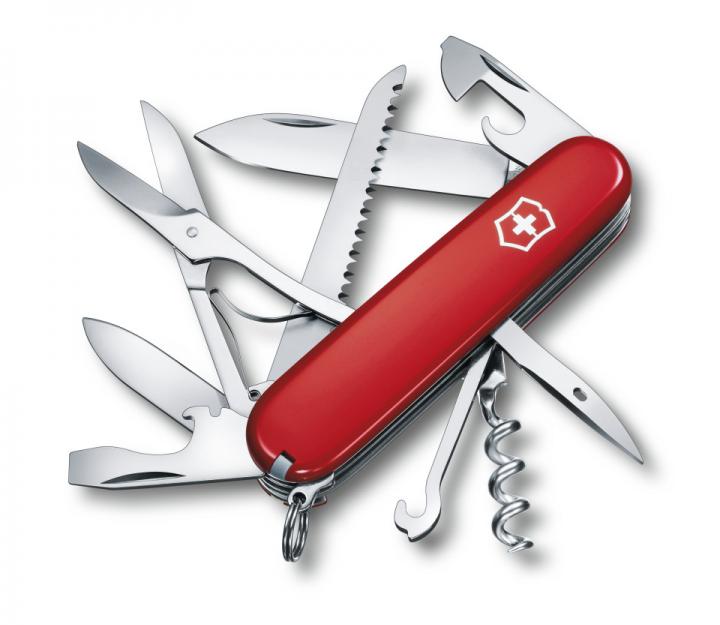 Victorinox švicarski žepni nož Huntsman, rdeč (1.3713)