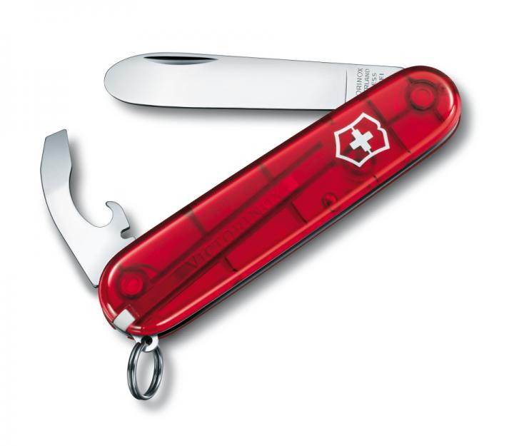 Victorinox švicarski žepni nož My first Victorinox, transparentno rdeč (0.2363.T)
